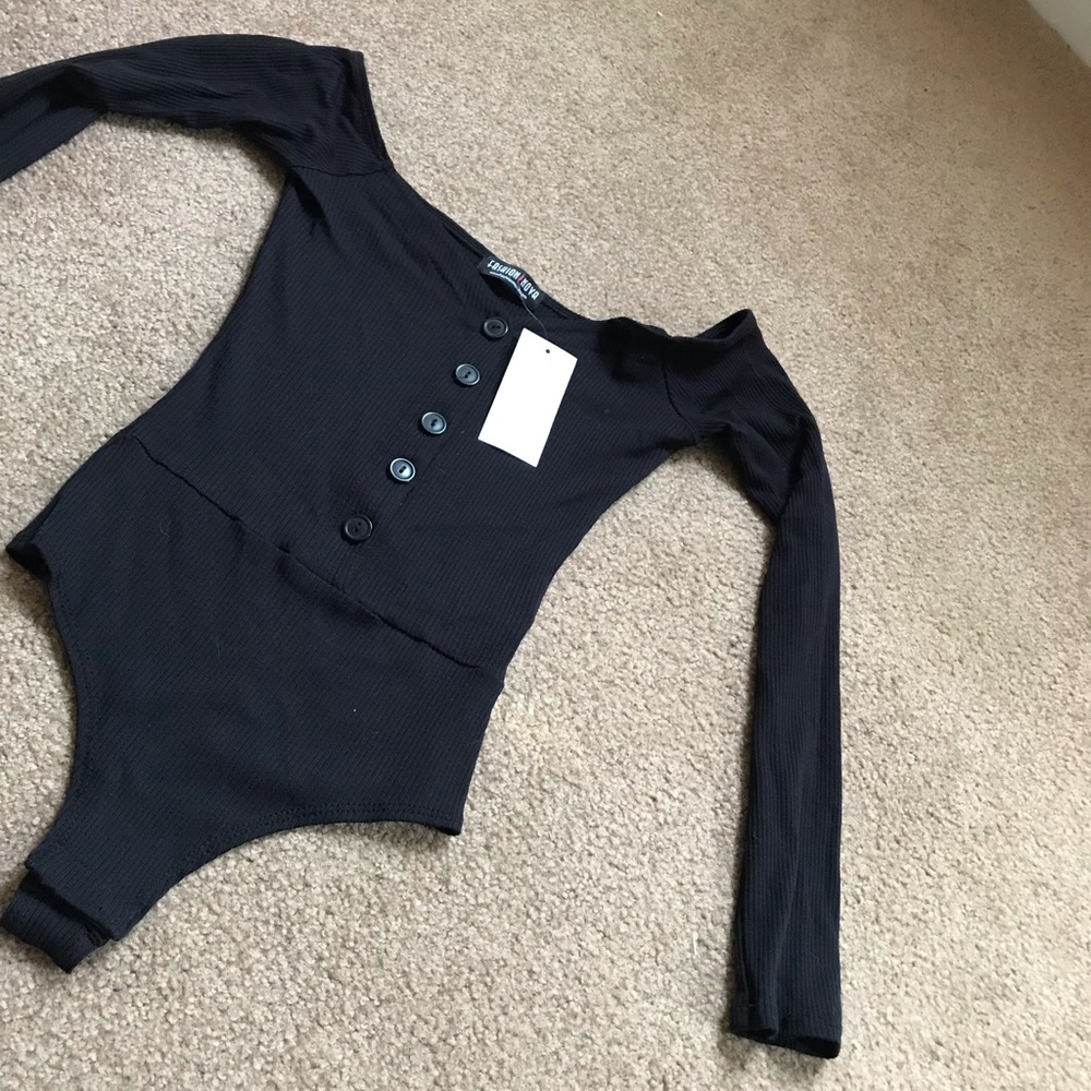 Black bodysuit.